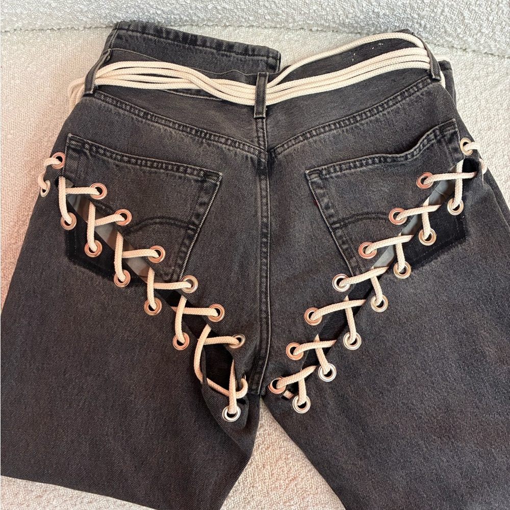 Samariah Leah 501 Reworked Laced Denim Size 30x30